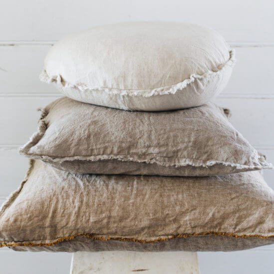 Hale Mercantile Flocca linen cushions