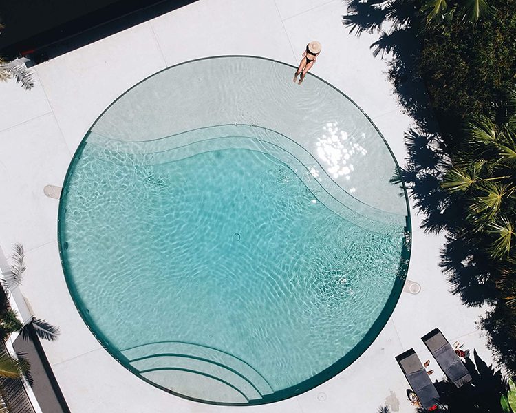 The Bower's round mineral pool, Byron Bay