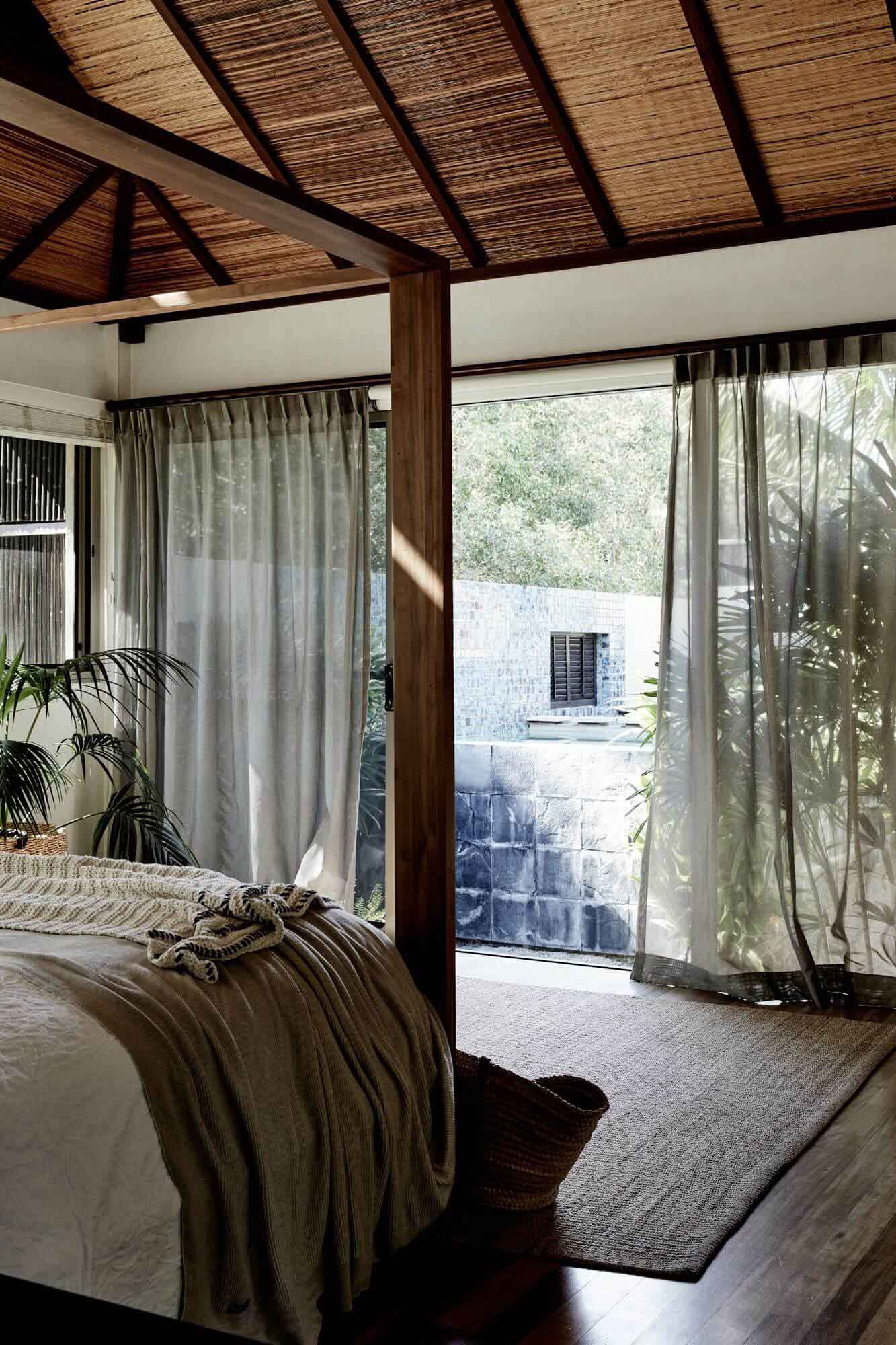 Grand Villa master bedroom overlooking the private pool at The Villas of Byron